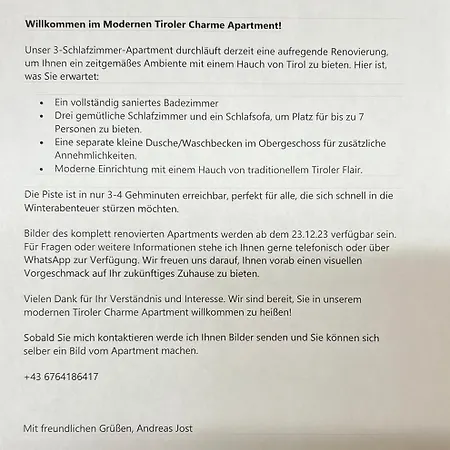Apartment Haus Forelle