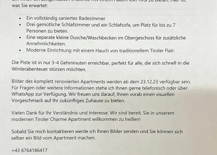 Apartmán Haus Forelle